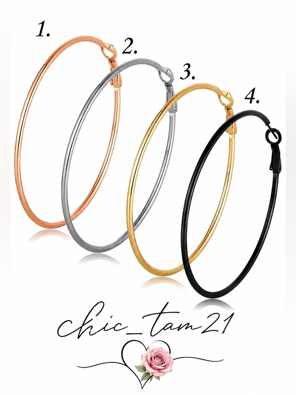 14K Gold Plated Hoop Earrings